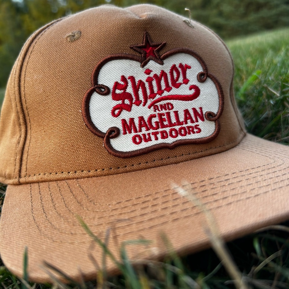 NWT Magellan Outdoors & Shiner Bock Tan Hat Adjustable Band Cap